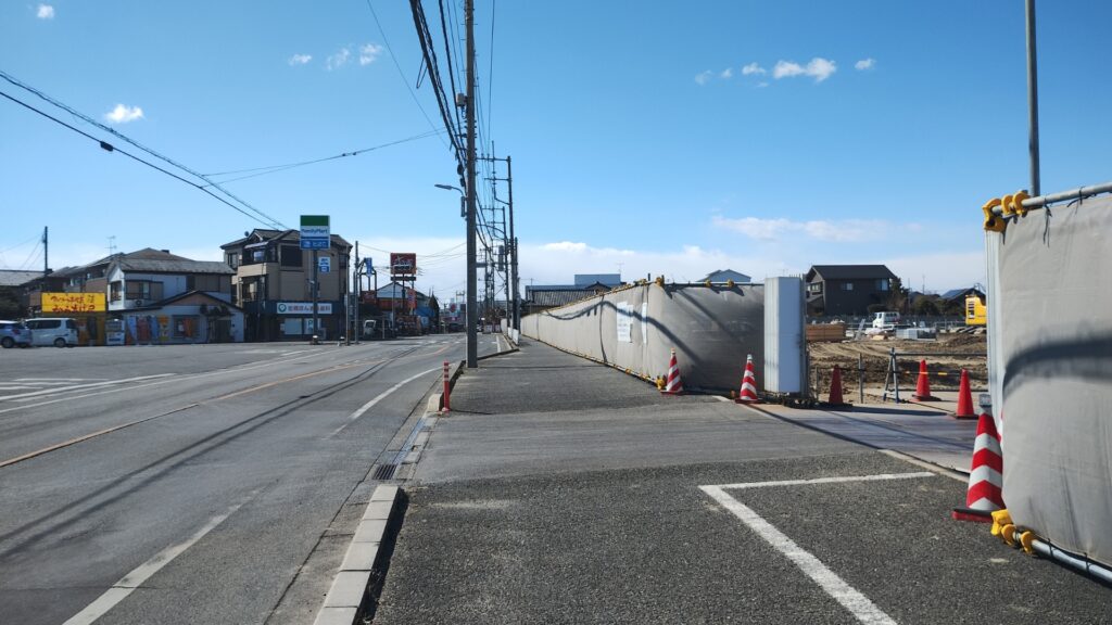 県道2号さいたま春日部線｜ヤオコー岩槻本丸店出店予定地