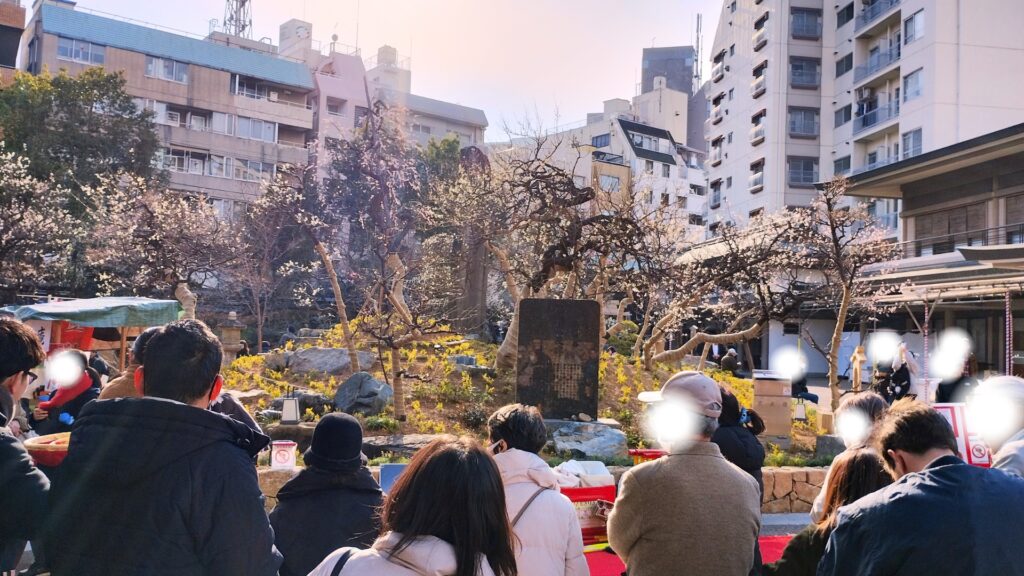 湯島天神：梅園（梅まつりのの様子）