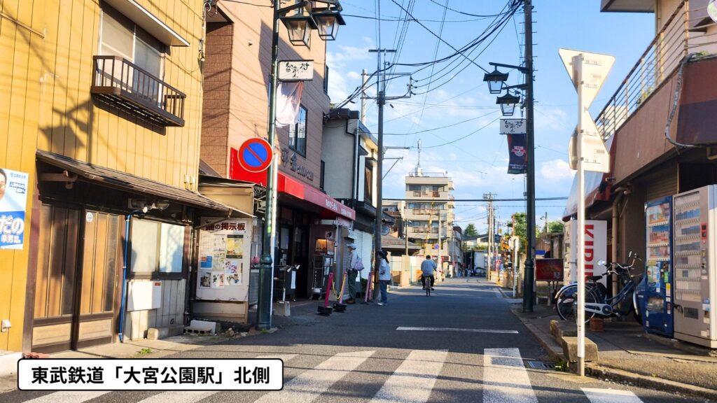 東武アーバンパークライン「大宮公園駅」北側