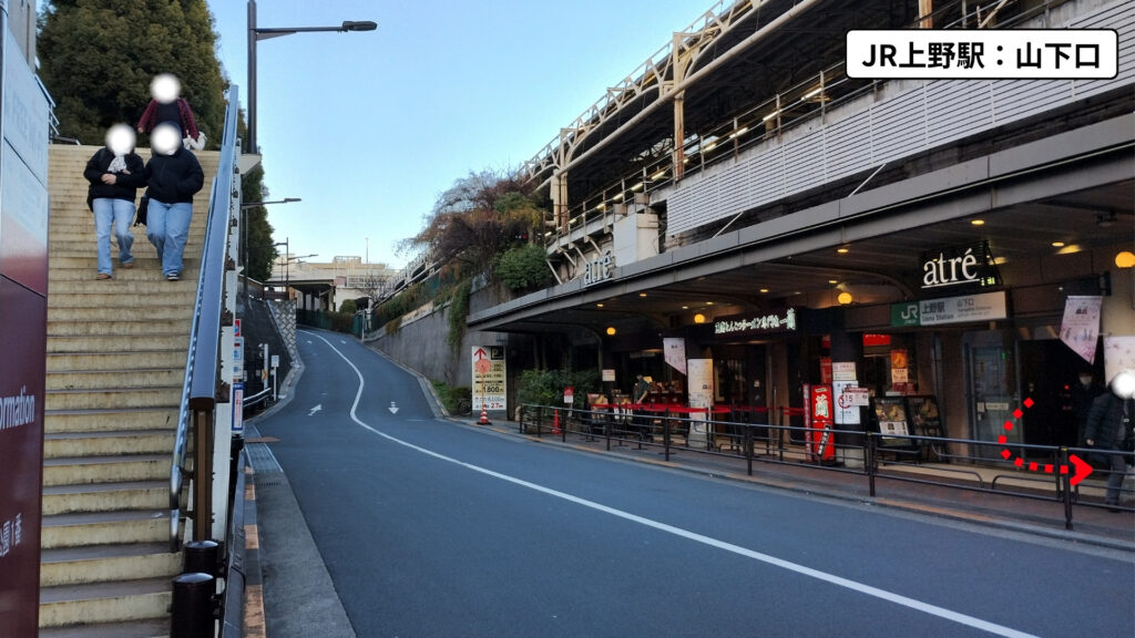 JR上野駅:山下口