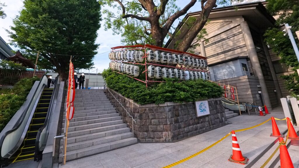 日枝神社山王橋の提灯