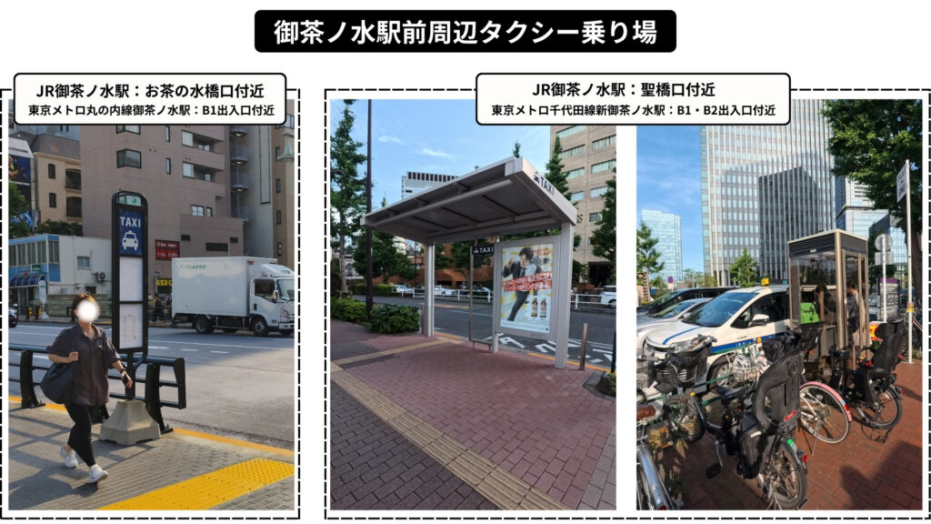 御茶ノ水駅周辺タクシー乗り場