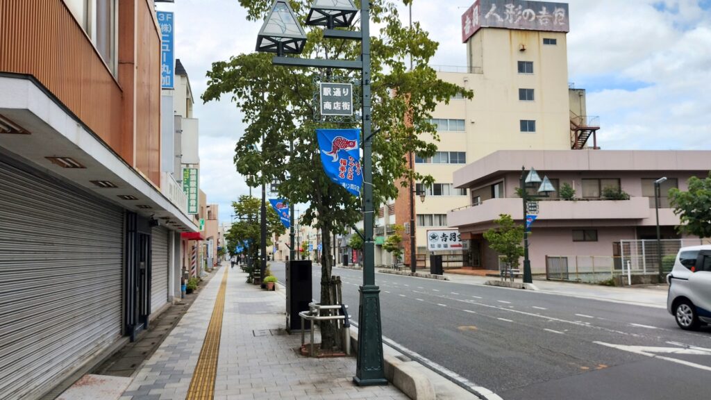 加須駅北口:駅通り商店街(屋台出店エリア)