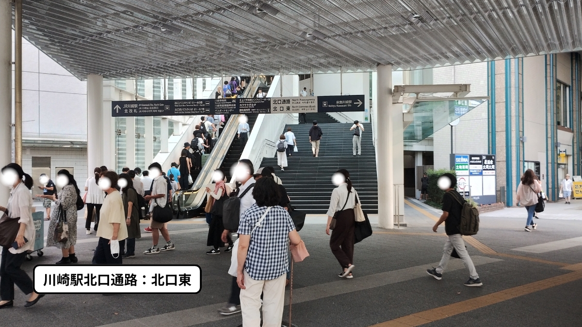 川崎駅北口通路：北口東（JR・京急乗換）