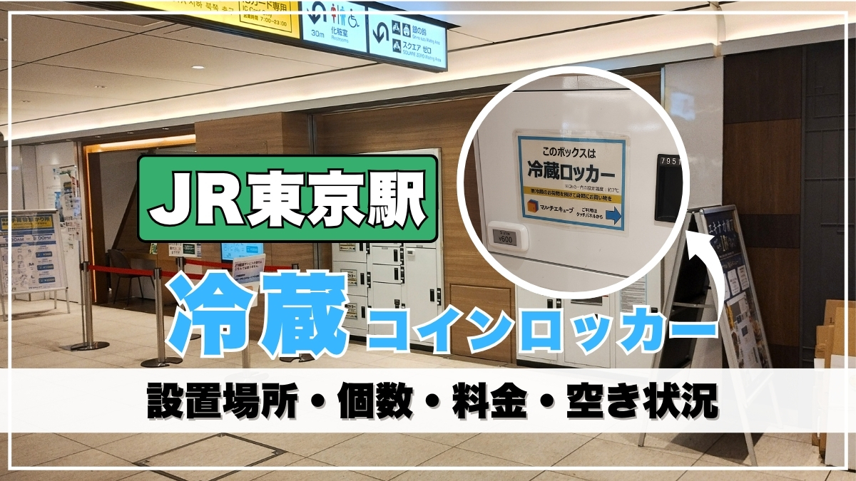 東京駅冷蔵コインロッカーはどこにある？改札内の設置場所・大丸B1F貸 